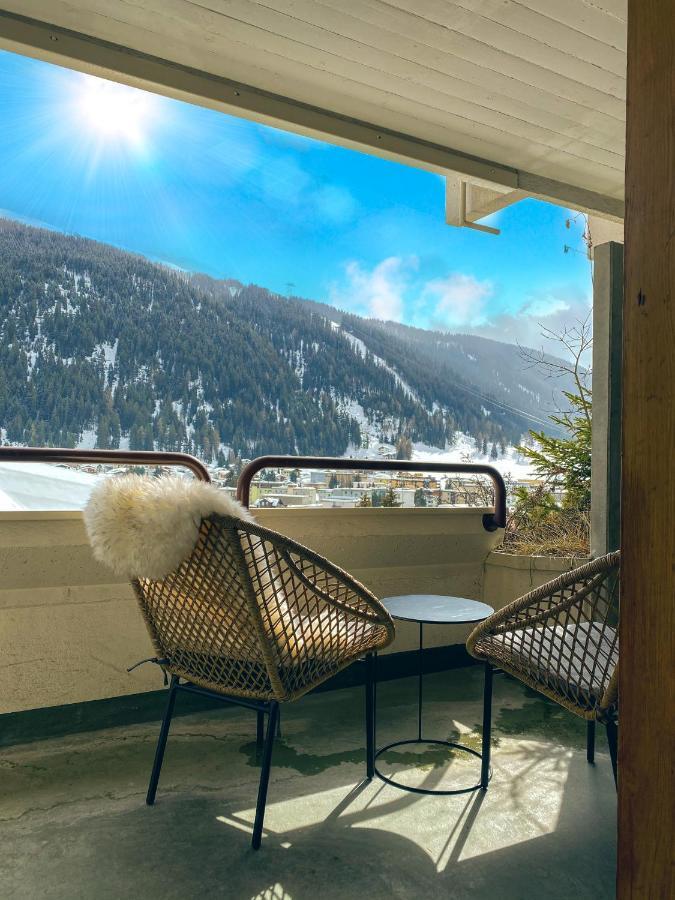 Wunderstay Alpine 403 Centric Studio Balcony/View Davos Kültér fotó